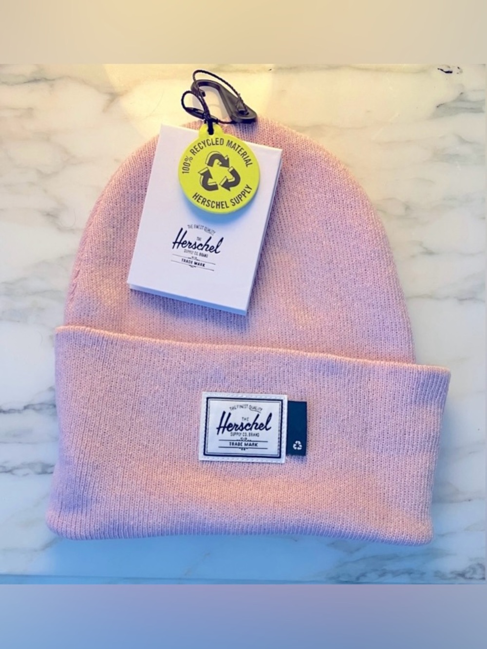 Dolls Kill Herschel Supply Co Elmer Beanie Ash Rose NWT - Picture 5 of 9